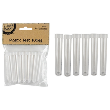 Plastic Test Tube 5ml 6pc