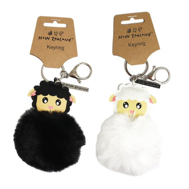Pom Pom Keyring NZ Sheep 2asst