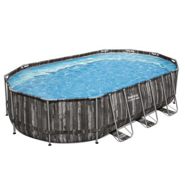 Power Steel Oval Pool Set 6.10m x 3.66m x 1.22m