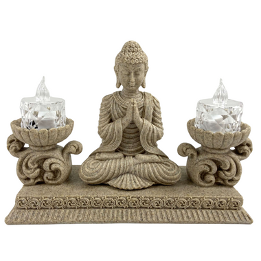 Praying Buddha Candle Holder