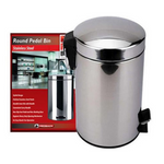 Red Back Pedal Bin - 12L