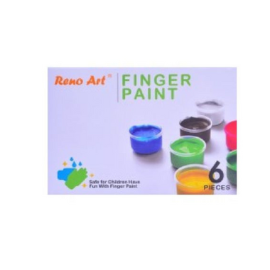 Reno Art Finger Paint 35ml Tubs 6pcs