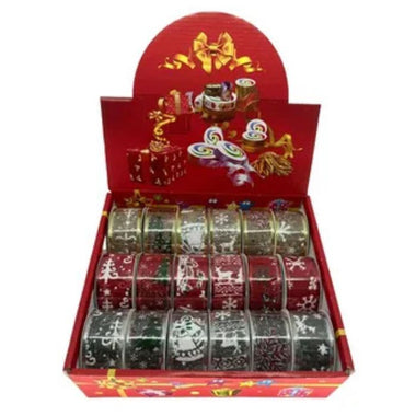 Ribbon Christmas Design 3.8cm wide