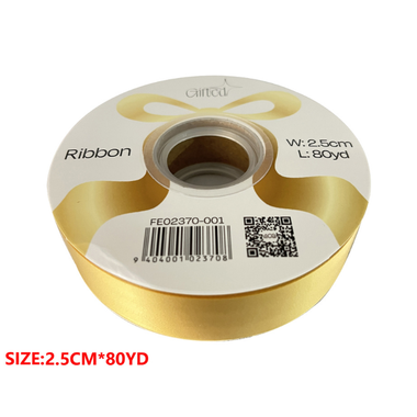 Ribbon Gold 2.5cm X 80yd