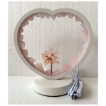 Rose Quartz LED USB Lamp with Gemstone Tree