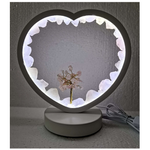 Rose Quartz LED USB Lamp with Gemstone Tree