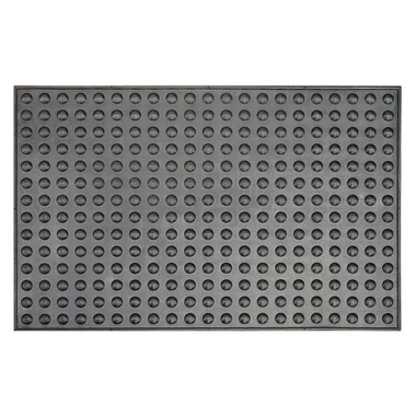Rubber Bubble Mat - Black - 60 x 40cm