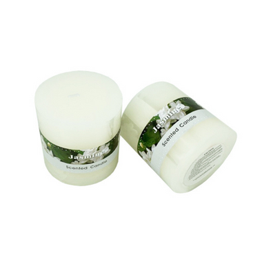 Scented Pillar Candle - White Jasmine 7 x 7