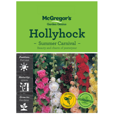 Seeds M2340 Hollyhock - Summer Carnival