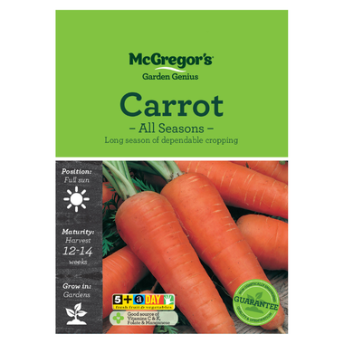 Seeds M6260 Carrot - All Seasons