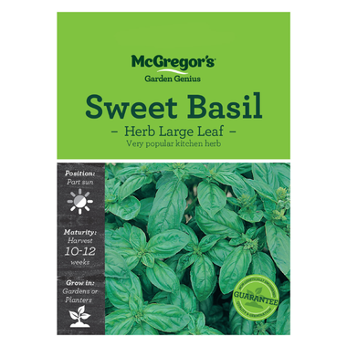 Seeds M6420 Sweet Basil - Herb Large Leaf