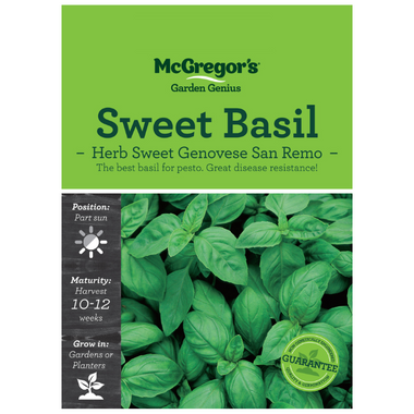 Seeds M6421 Basil - Sweet Genovese San Remo