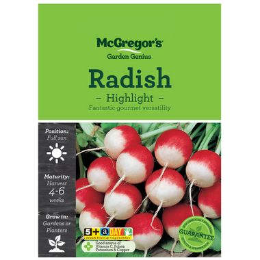 Seeds M6690 Radish - Highlights Red & White