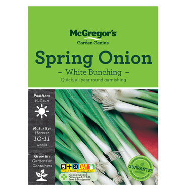 Seeds M6820 Spring Onion - White Bunching
