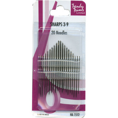 Sharps Needles Size 3-9