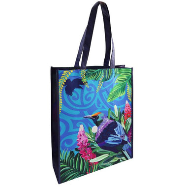 Shopping Bag NZ Laminated Tui 38x34x12cm
