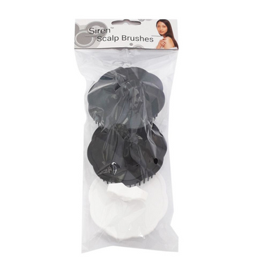 Siren Scalp Hairbrush 3pk