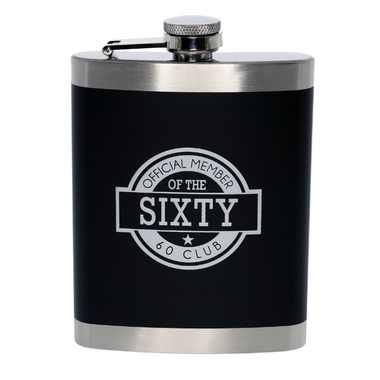 Sixty 7oz Hip Flask - Stainless Steel