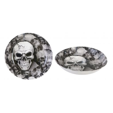 Skull Round Bowl 31.5cm