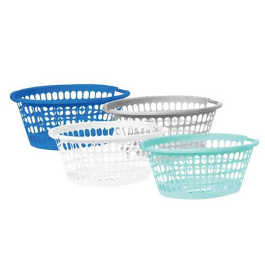 Snazzee Oval Laundry Basket 4 Asst