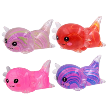 Squeeze Axolotl Colourful Maltose 4 Asst