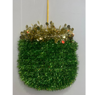 St.Patricks Day - Tinsel Pot Plaque