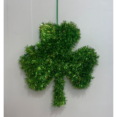 St. Patricks Day - Tinsel Shamrock 11.5in