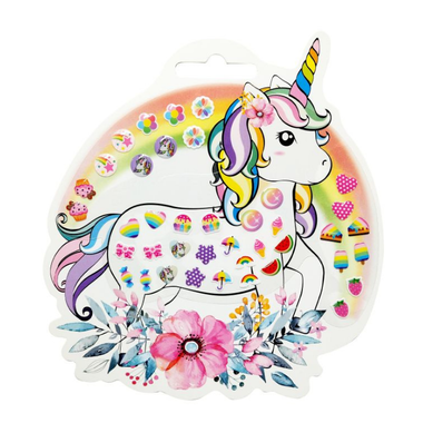 Stick On Earrings - Unicorn 20pc