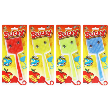 Sticky Stretchy Fly Swatter 4 Asst