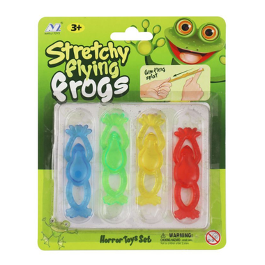 Stretchy Flying Frogs 4pc