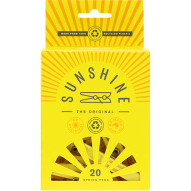 Sunshine Spring Pegs 20pk