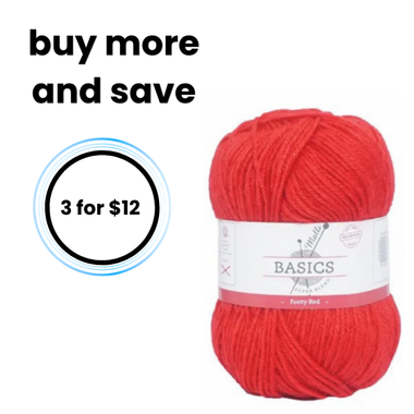 Super Blend Basic Yarn - Footy Red
