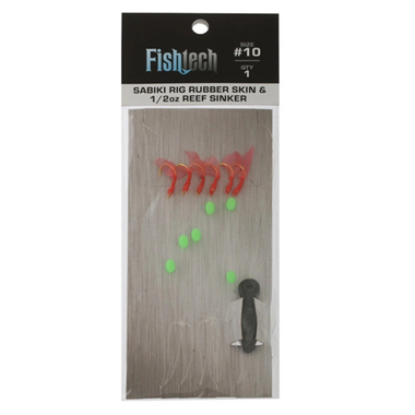 Super Sabiki Rig #10 1/2oz Reef Sinker 3 Hook