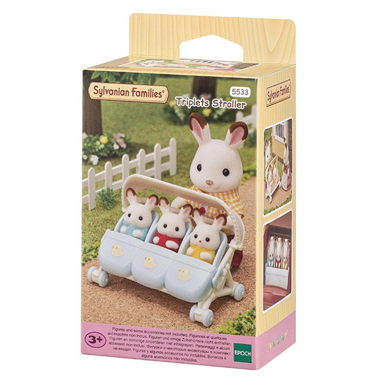 Sylvanian - Triplets Stroller