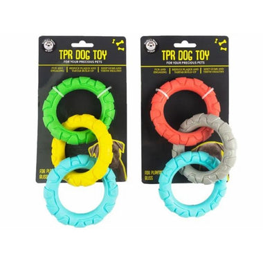 TPR Three Rings Dog Toy
