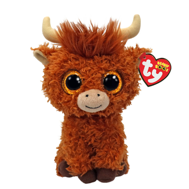 TY Beanies - Alfie - Highland Cow Brown - Reg