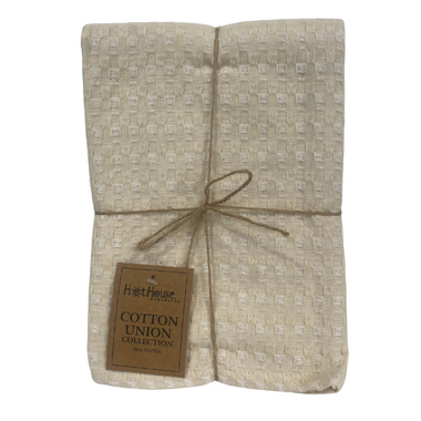 Tea Towel Cotton Union 2pk Natural