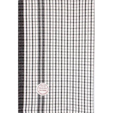 Tea Towel Dobby Quick Dry - Black
