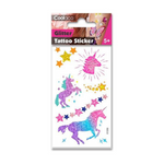 Temp Tattoo Glittery Star & Unicorn
