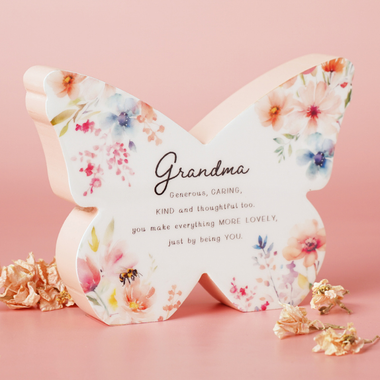 The Cottage Garden Floral Mantel Butterfly - Grandma