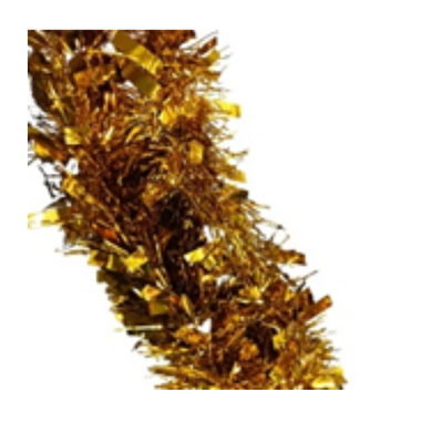 Tinsel Metallic Shinning Gold 9cm x 2m