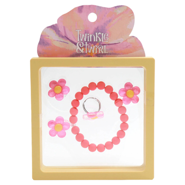 TnT Drop3 Flower BL & Ring Set Yellow