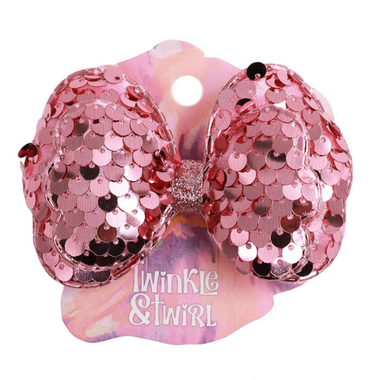 TnT Drop3 Sequin Bow Slide Pink
