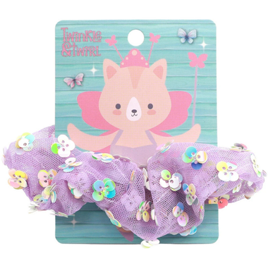 TnT Drop3 Sequin Scrunchie Lilac