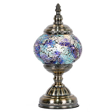 Turkish Lamp - Mosaic Purple-Blue-Gold