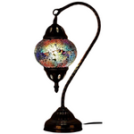 Turkish Lamp Swan Neck - Multi Coloured Mosaic