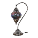 Turkish Lamp Swan Neck - Multi Coloured Mosaic