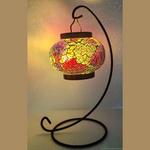 Turkish Mosaic Hanging Tealight Holder Red & Yellow