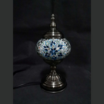 Turkish Mosaic Lamp - Green & Blue Star TL151