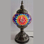 Turkish Mosaic Lamp - Multi Colour Flower Burst- TL97